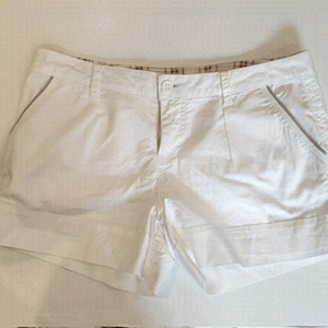 3/$30 PAPAYA Shorts with tan piping details